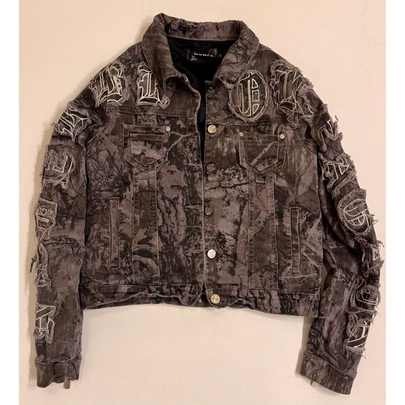 Guapi NBA Youngboy Adult Camo Set Denim Size S Men Gray/Green/Brown Embrodiered - Picture 1 of 14